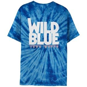 John Mayer Tie Dye Blue Limited Edition Wild Blue Tour T-Shirt Brand New Size S